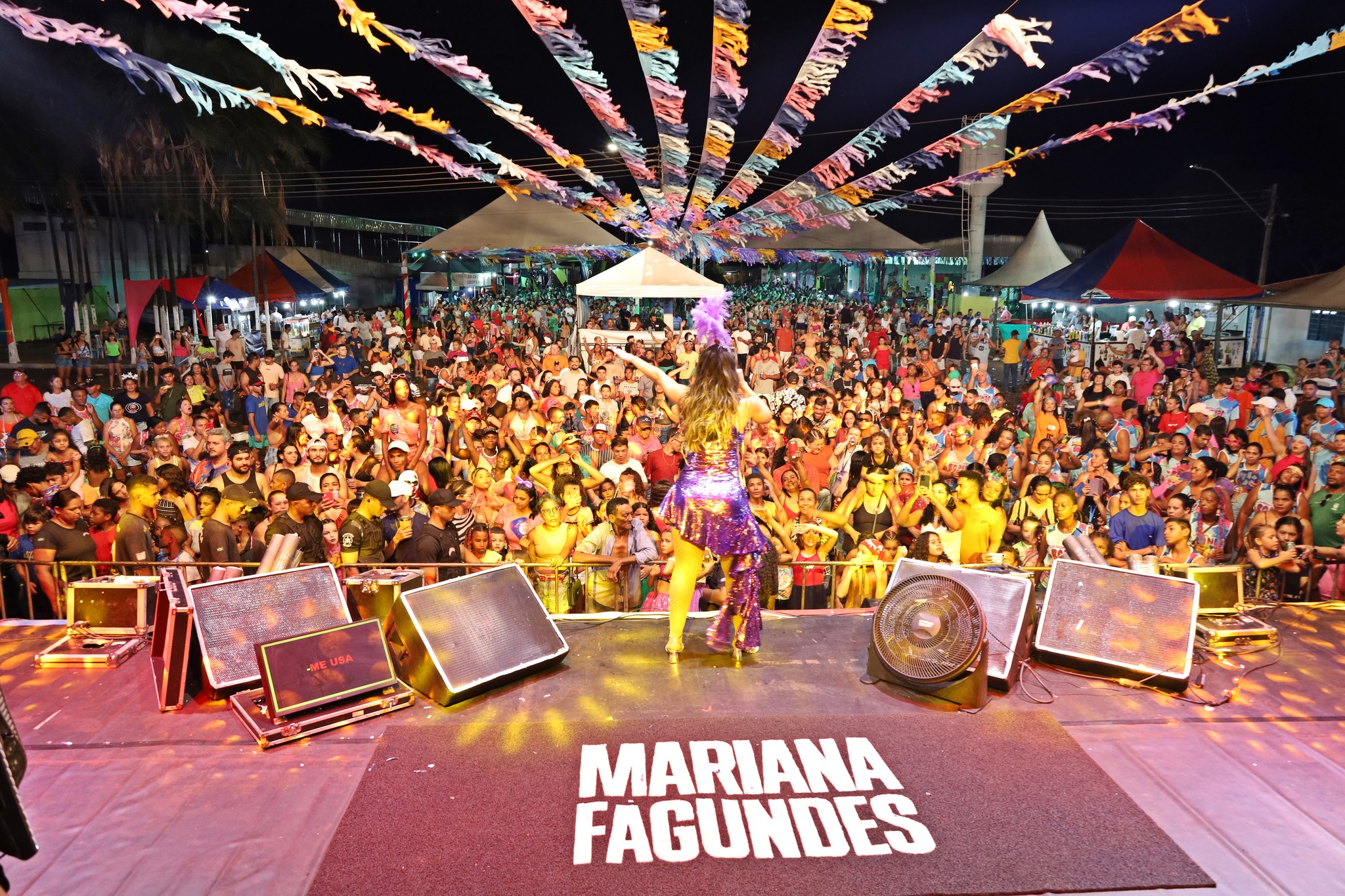 Show da cantora Mariana Fagundes realizado neste domingo (11)/ Foto: Prefeitura Municipal