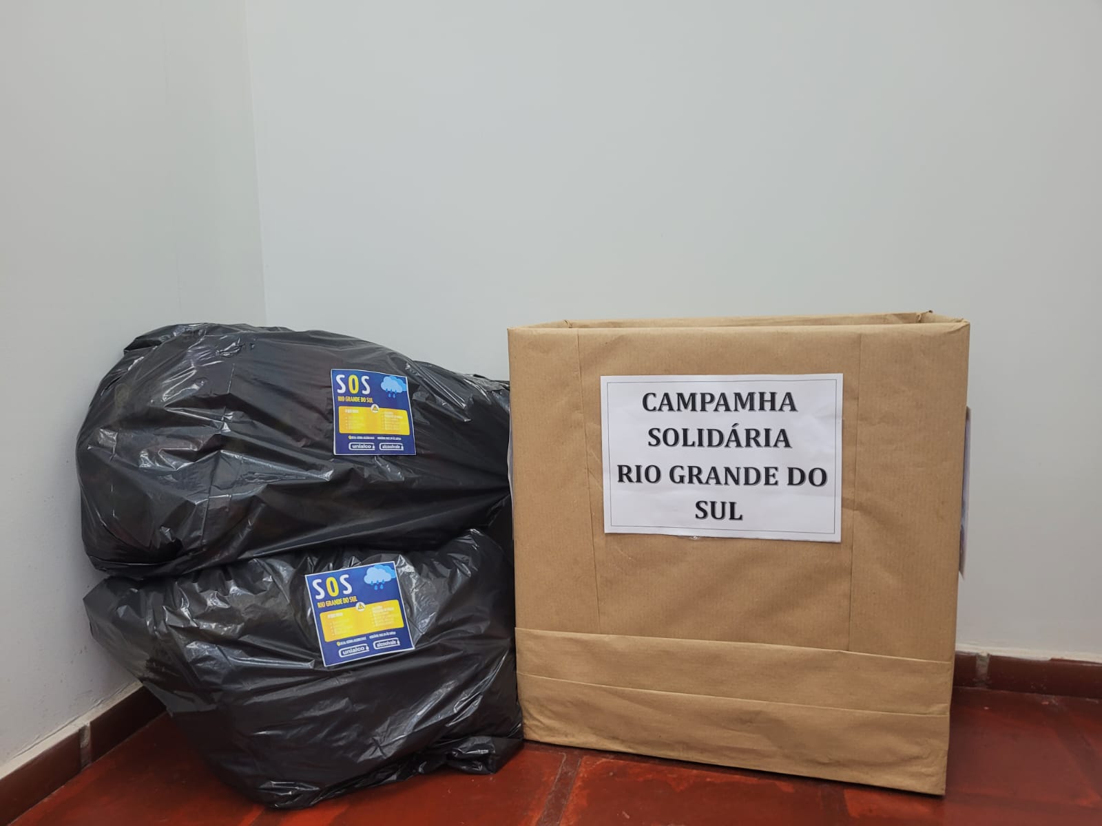 Alcoolvale também é ponto de coleta de doações em Aparecida do Taboado/ Foto: Divulgação