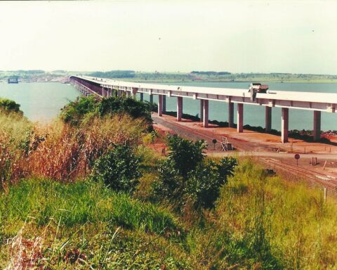 Ponte Rodoferroviária Rollemberg-Vuolo em 1998/ Foto: Arquivo Costa Leste News