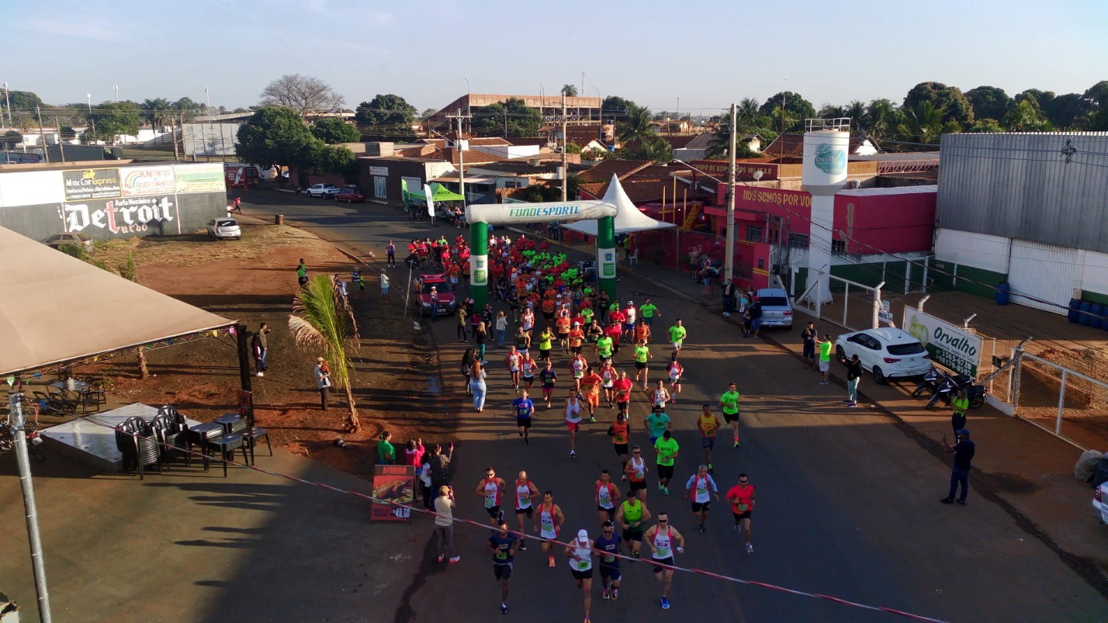 A 3ª terceira edicação da corrida Fire Run teve o percurso de 5 km/ Foto: Dú Borges