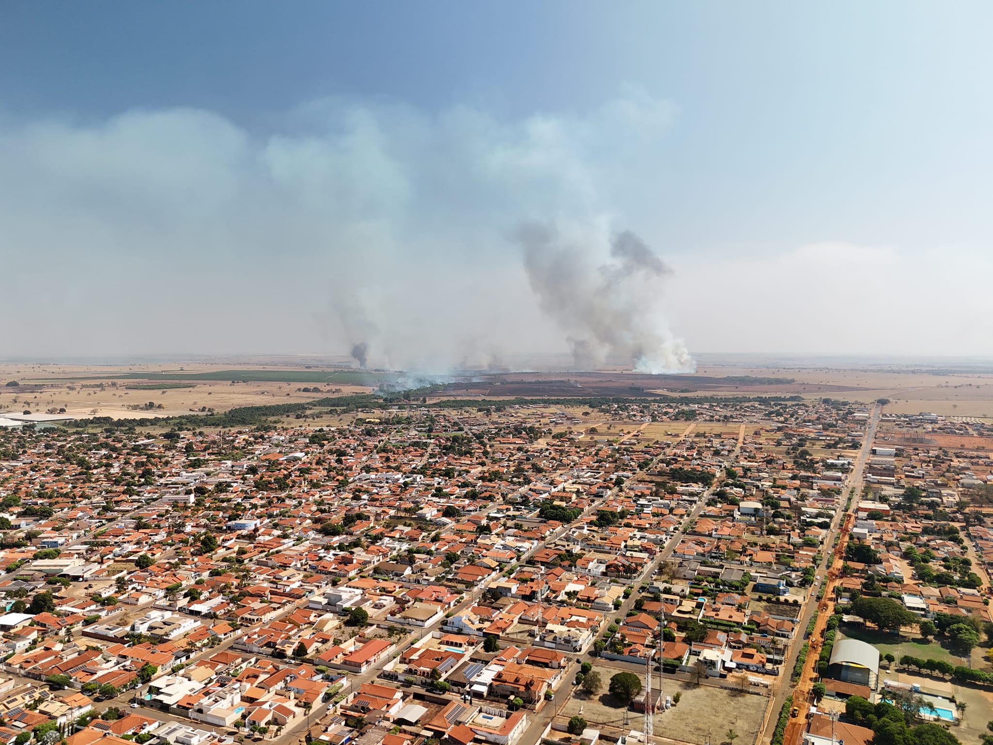 Fogo atingiu cerca de 6 mil hectares em Aparecida do Taboado/ Foto: Luiz Carlos Pereira Vieira