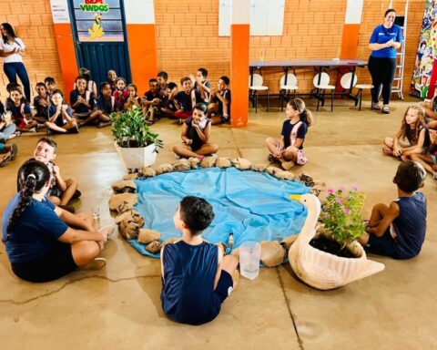 Alunos das Escolas João Chama/ Foto: Arquivo Prefeitura Municipal