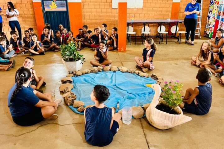 Alunos das Escolas João Chama/ Foto: Arquivo Prefeitura Municipal
