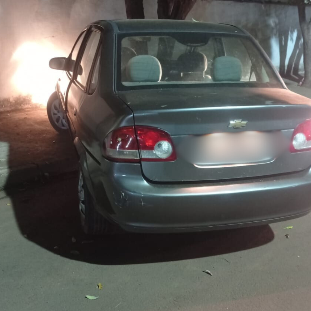 Veiculo furtado/ Foto: Luiz Carlos Pereira Vieira