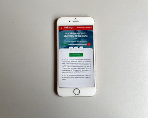 A empresa UaiRango irá fazer a doação de meia tonelada de ração para os voluntários do grupo