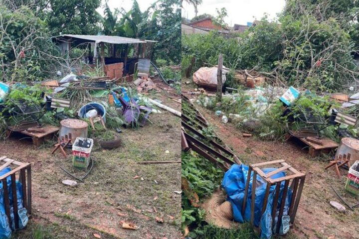 Terrenos com resíduos acumulados em Cassilândia (Foto: MPMS)