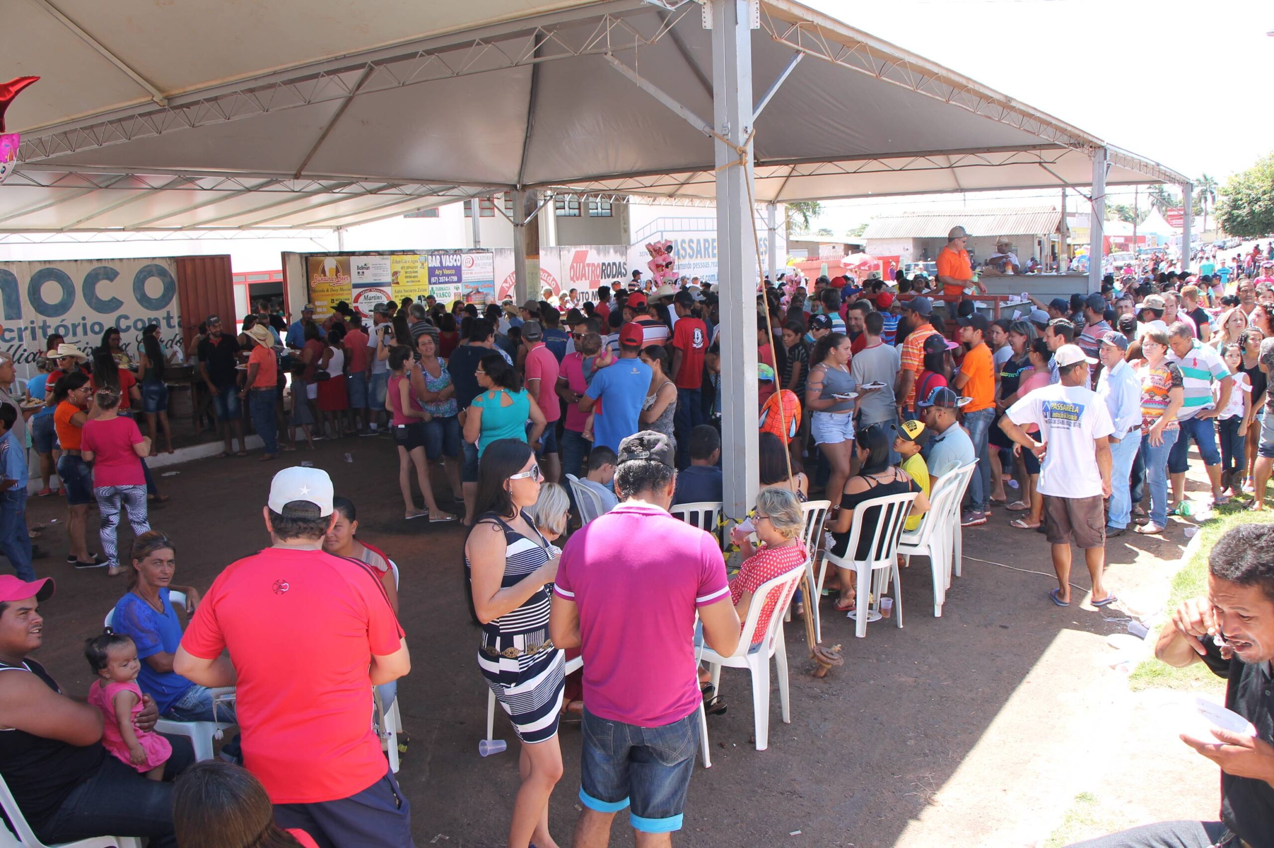 Churrasco comunitário realizado em 2017/ Foto: Arquivo Prefeitura de Inocência