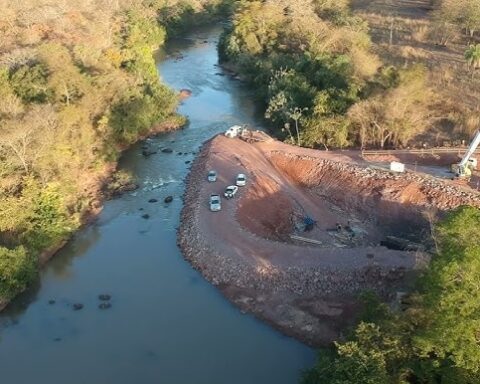 Rio Santana em Paranaíba-MS em 2023/ Foto: Reprodução YouTube