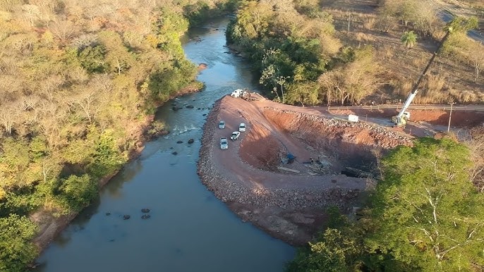 Rio Santana em Paranaíba-MS em 2023/ Foto: Reprodução YouTube
