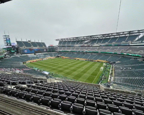 Estádio Lincoln Financial Field, o Philadelphia Stadium, recebe Brasil x Haiti — Foto: ge
