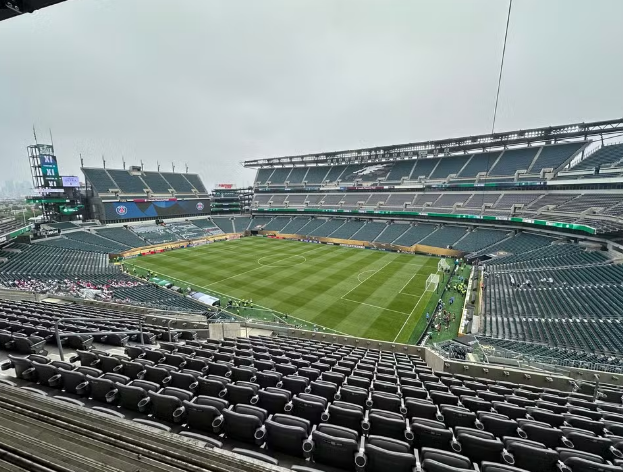 Estádio Lincoln Financial Field, o Philadelphia Stadium, recebe Brasil x Haiti — Foto: ge